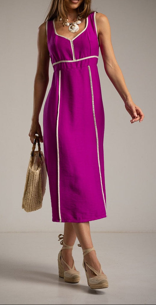 Vestido tirantes buganvilla