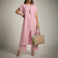 Conjunto casaca cruzada rosa