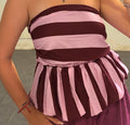 Top a rayas