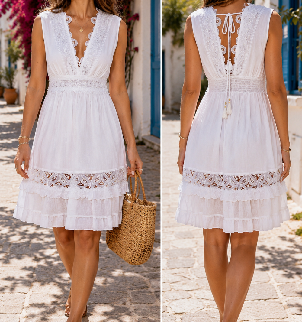 Vestido encaje blanco