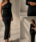 Vestido midi asimétrico