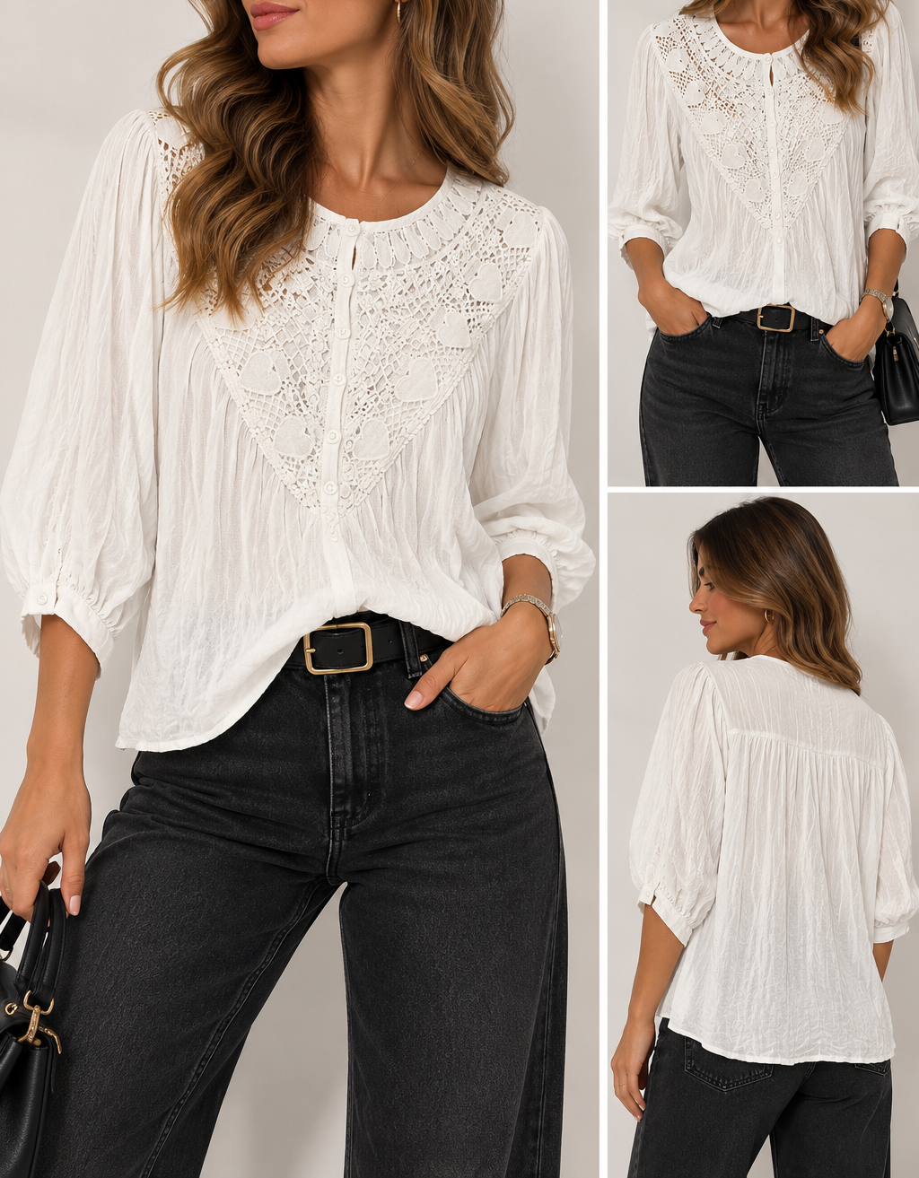 Camisa blanca boho