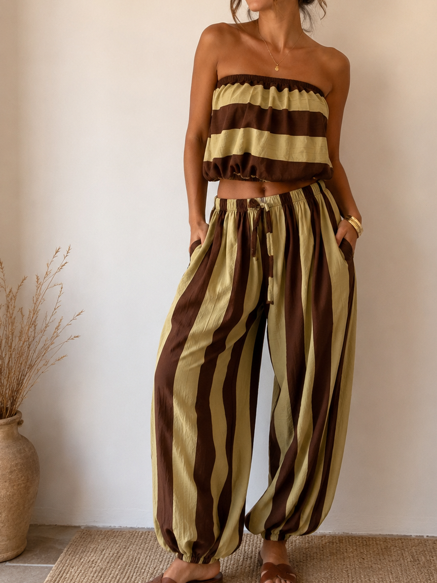 Conjunto a rayas