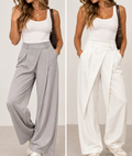 Pantalón pinza capa cruzada