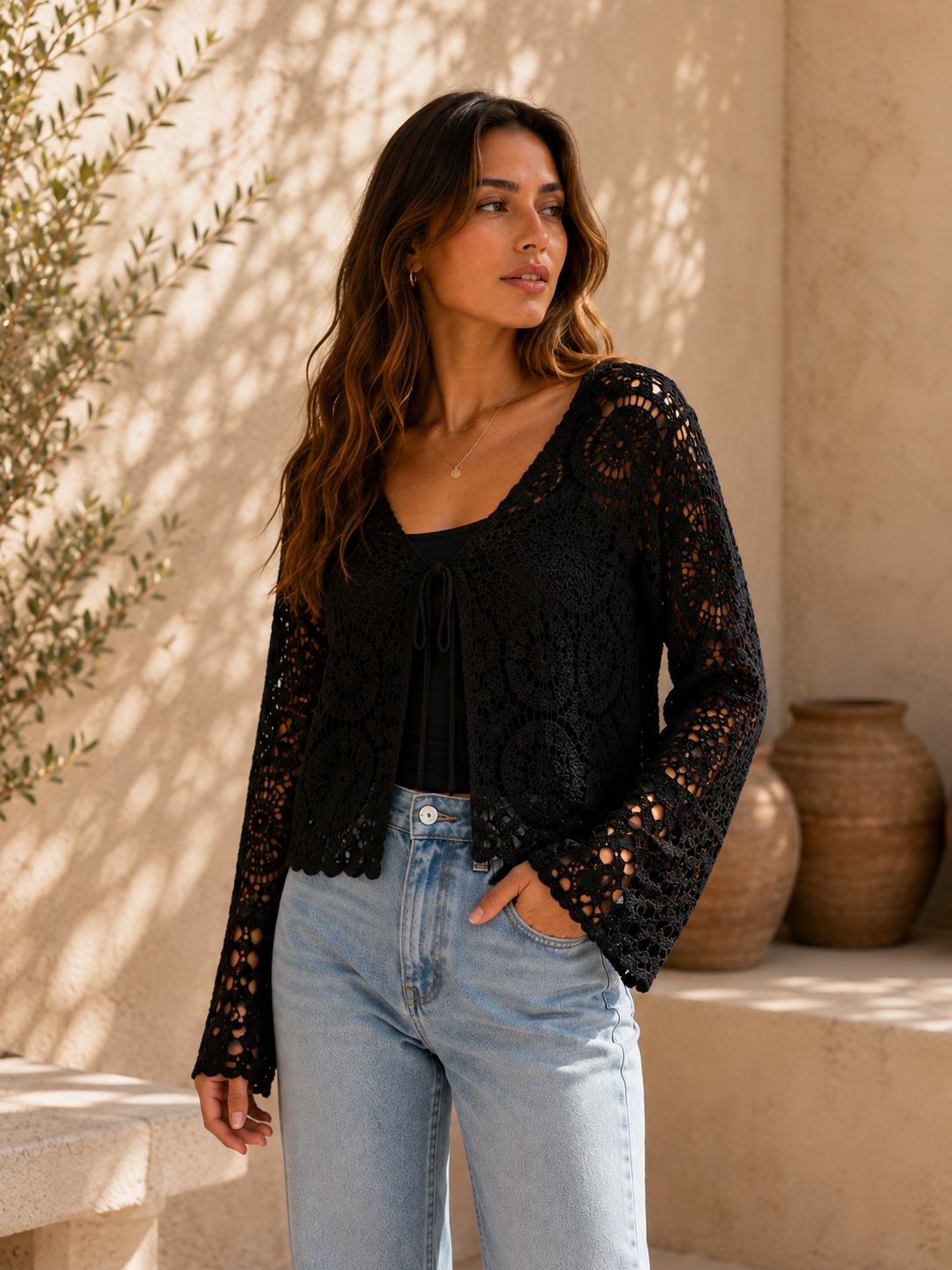 Chaqueta crochet