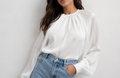 Blusa satinada