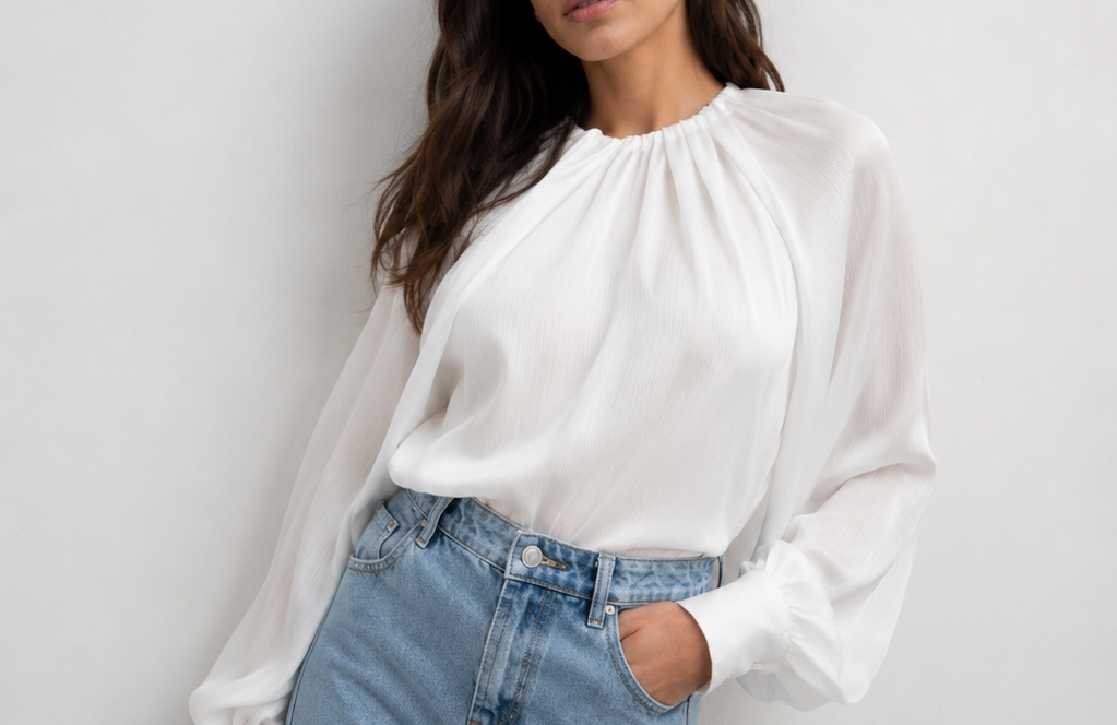Blusa satinada